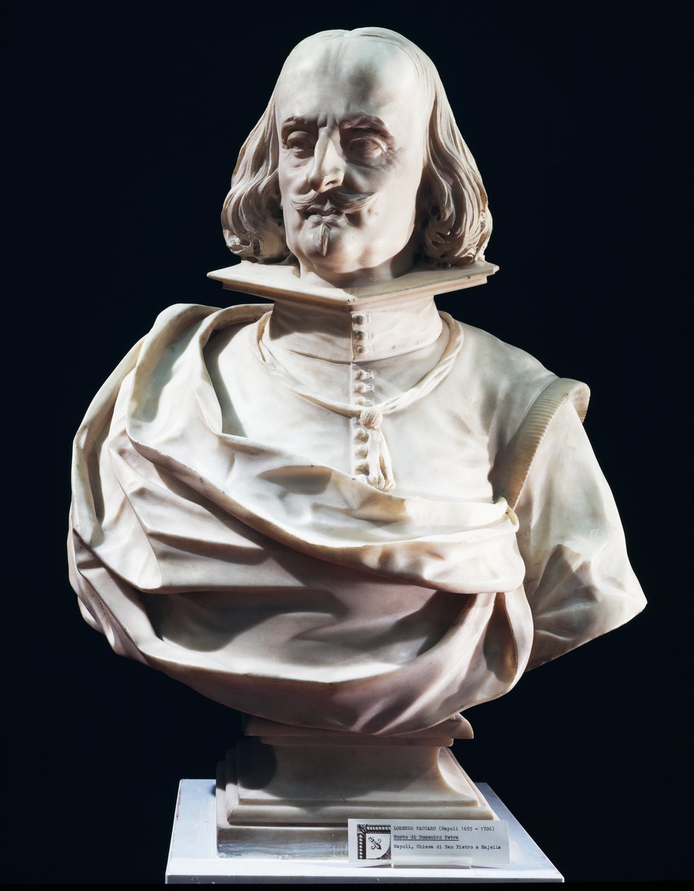 Marmorbyst av Domenico Petra, av Lorenzo Vaccaro (1655-1706), Peterskyrkan i Maiella, Neapel, Italien av Lorenzo Vaccaro