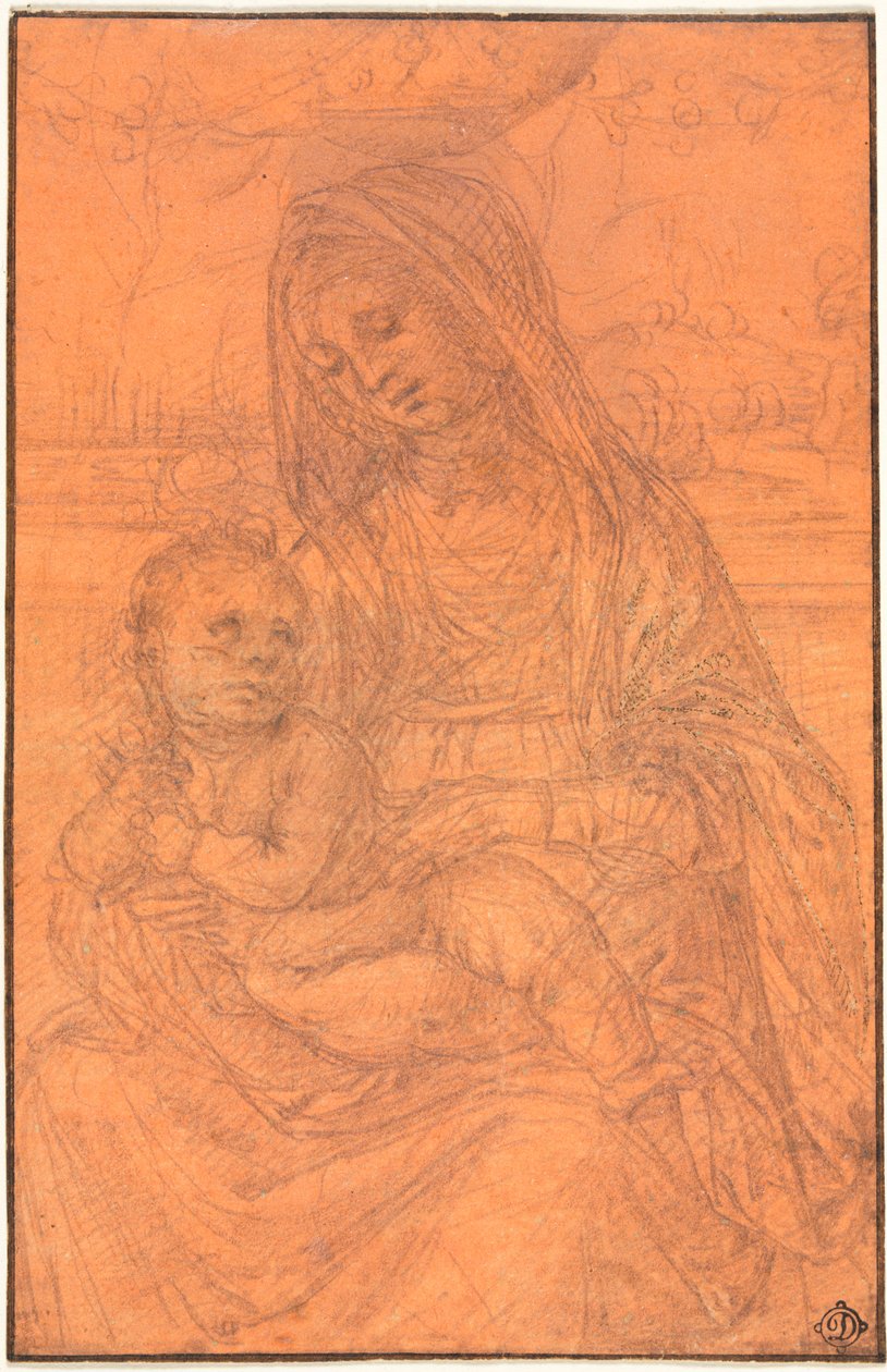 Jungfrun och barnet, ca. 1510. av Lorenzo di Credi