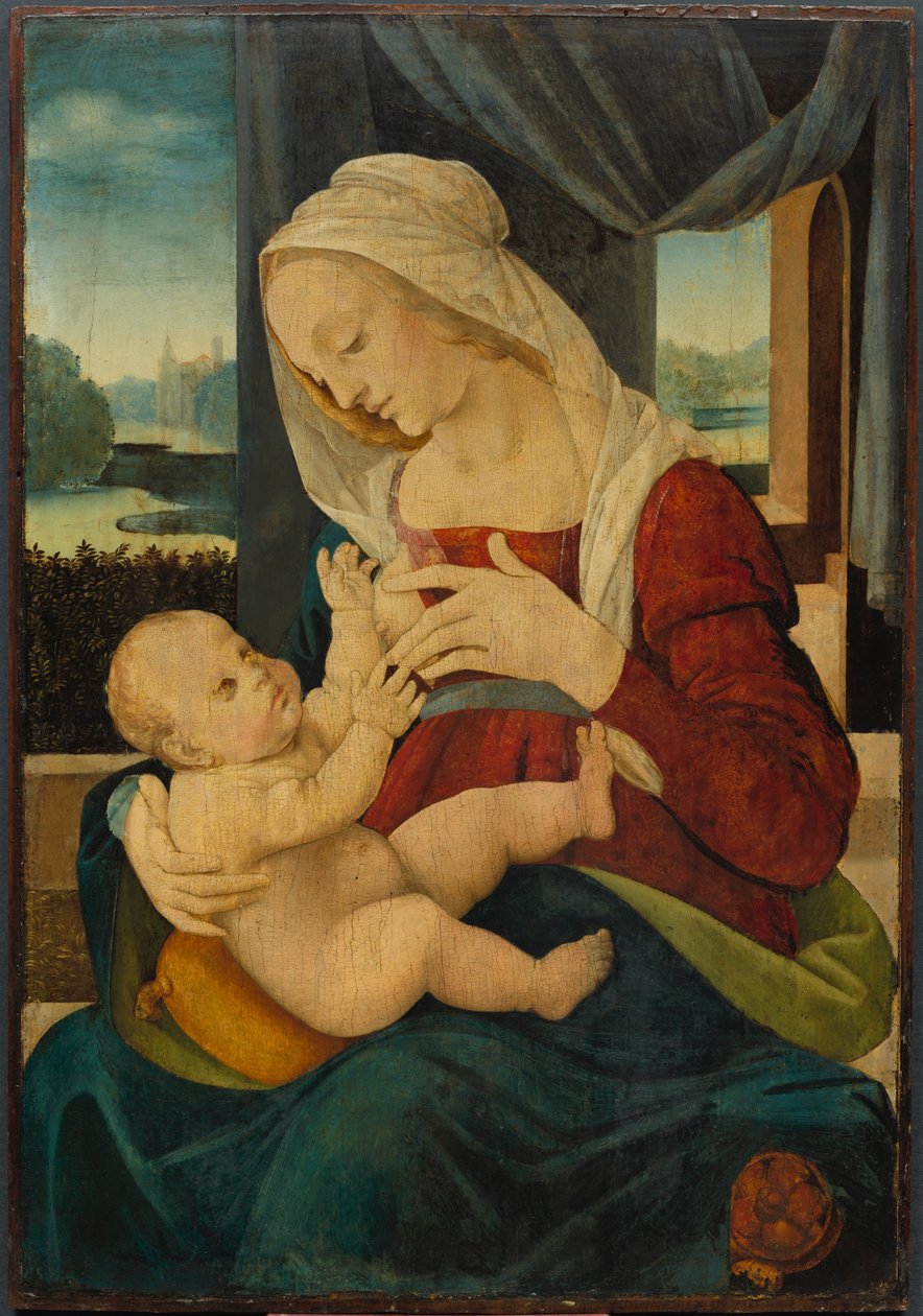 Jungfru och barn, 1400-talet. av Lorenzo di Credi