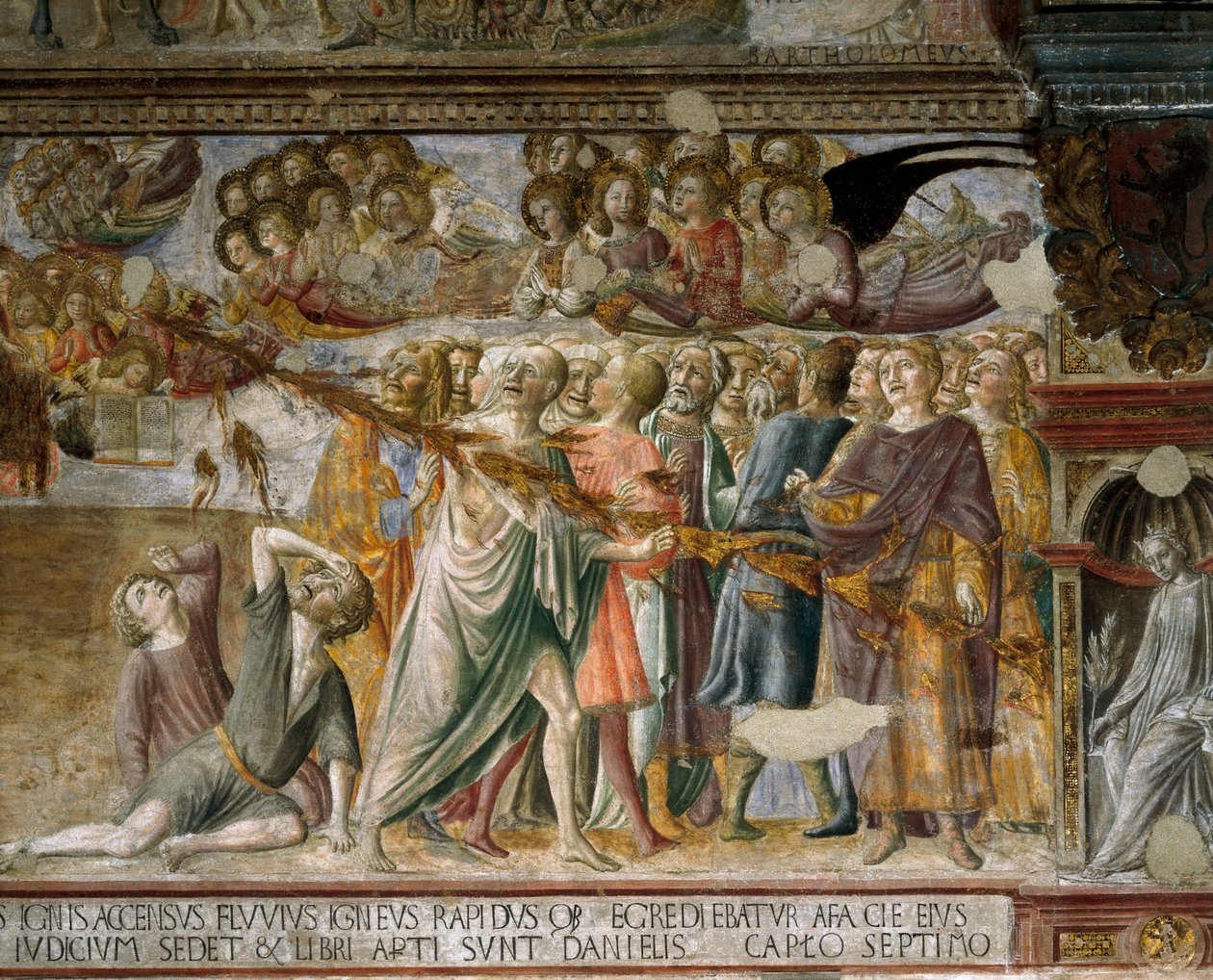 Uppenbarelse: jävlarna är genomborrade av ett omslutande sken, 1446-1449 av Lorenzo di Pietro Vecchietta