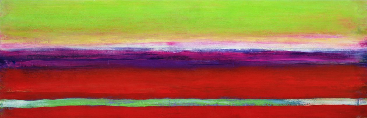 Zanja, 2000 (olja och schellack på gesso på träpanel) av Lou Gibbs