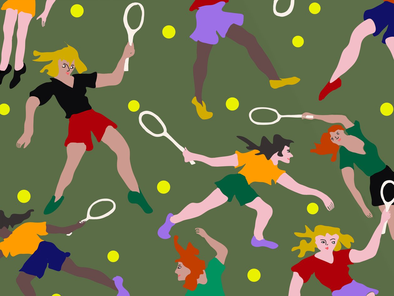 Tennisspelare, 2023 (photoshop) av Loudware Loudware