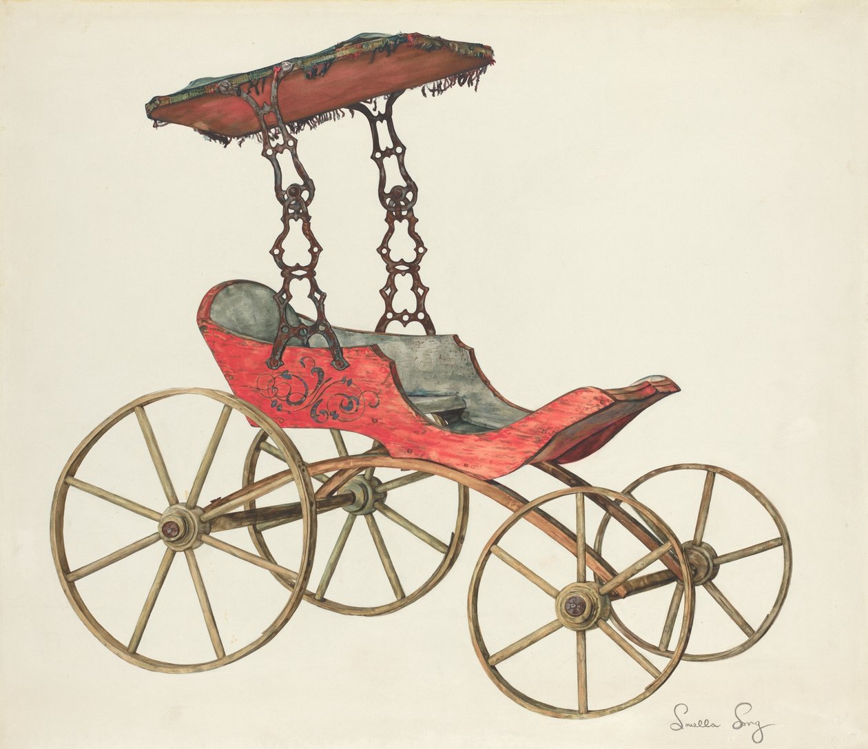 Dockvagn av Louella Long