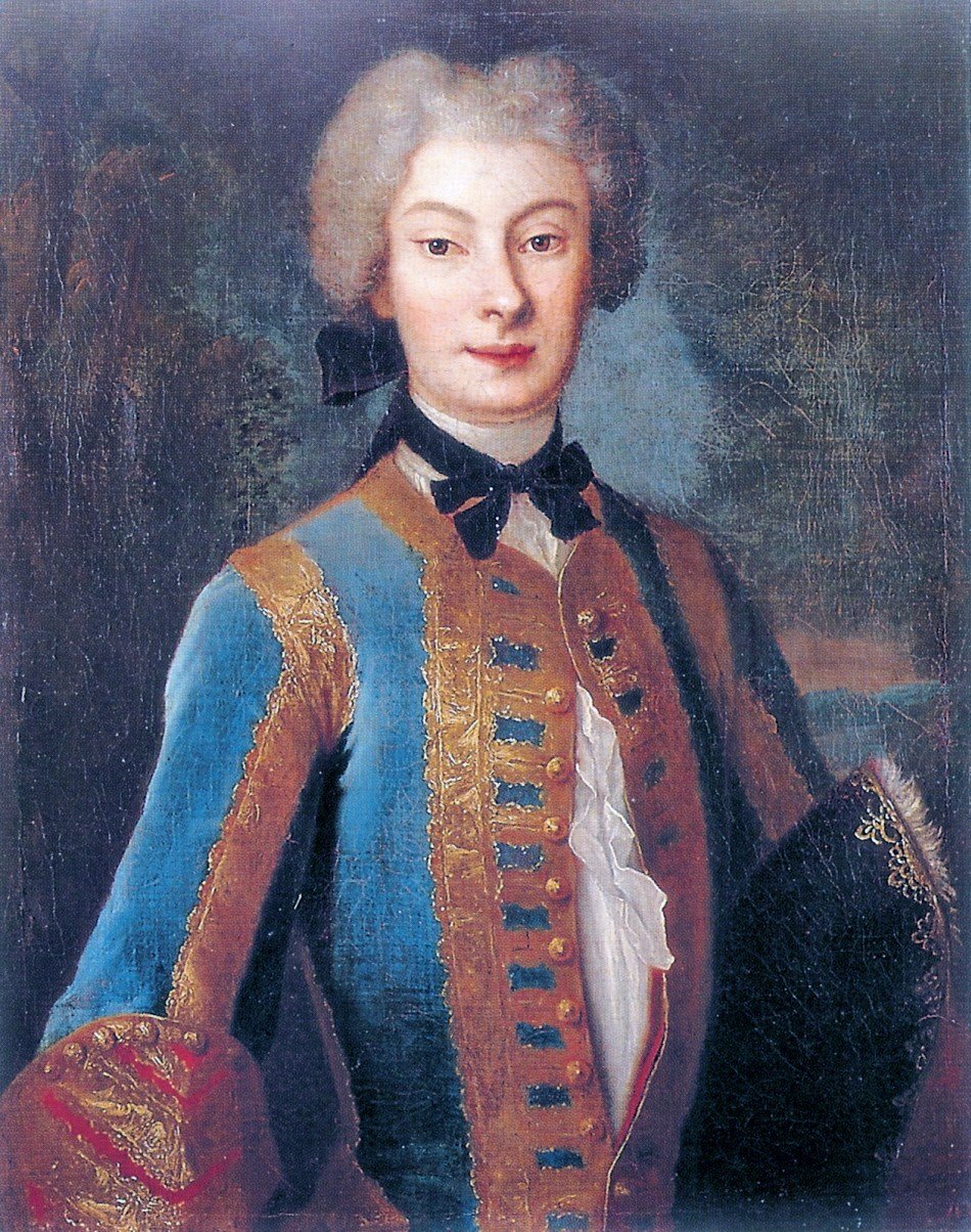 Anna Orzelska in riding habit av Louis de Silvestre