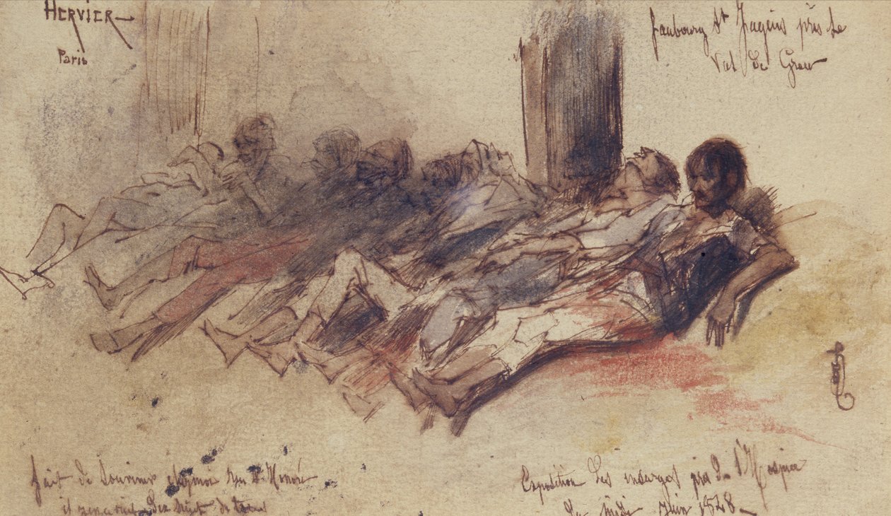 Juni 1848:s offer (wc på papper) av Louis Adolphe Hervier