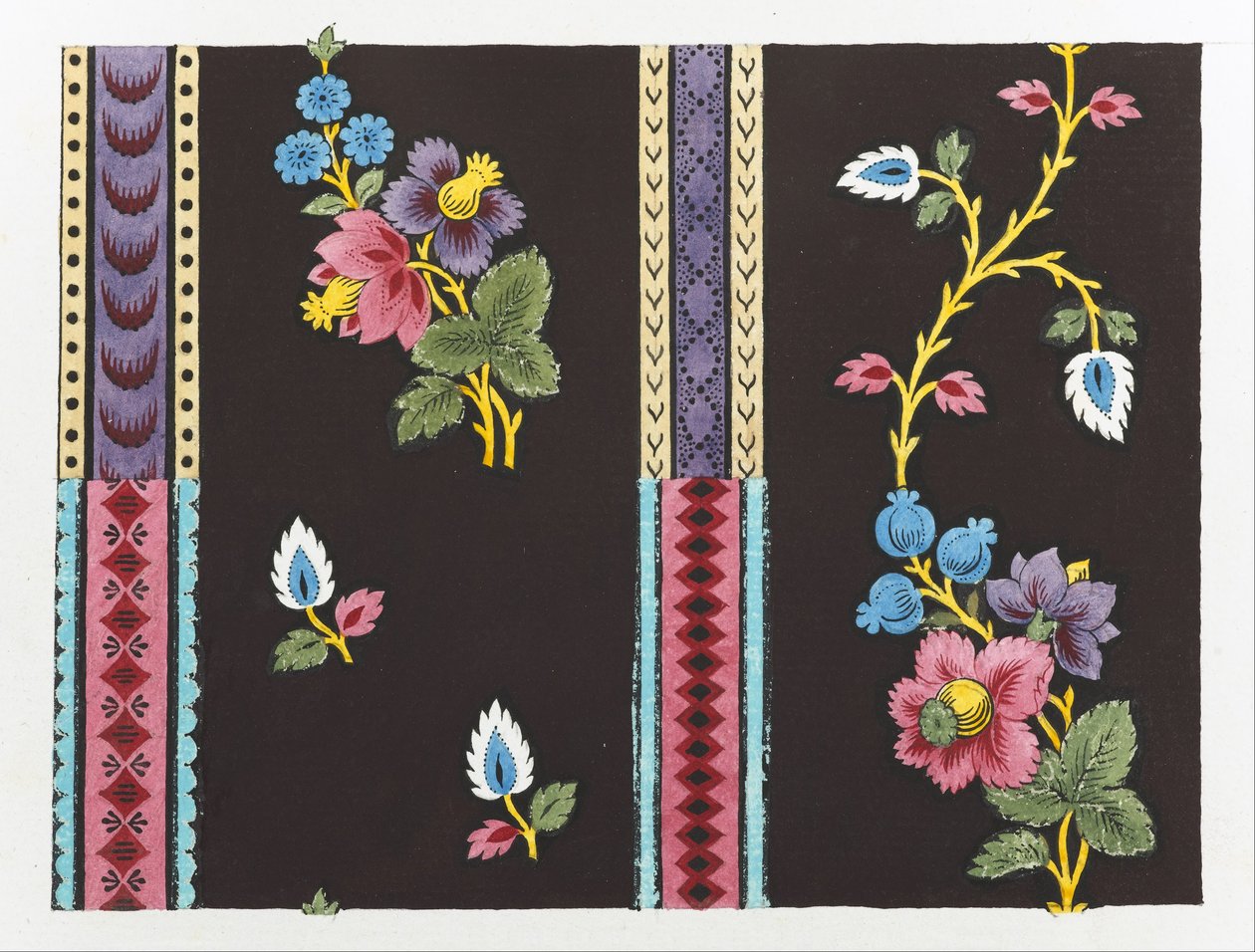 Floral Garland within Border av Louis Albert DuBois