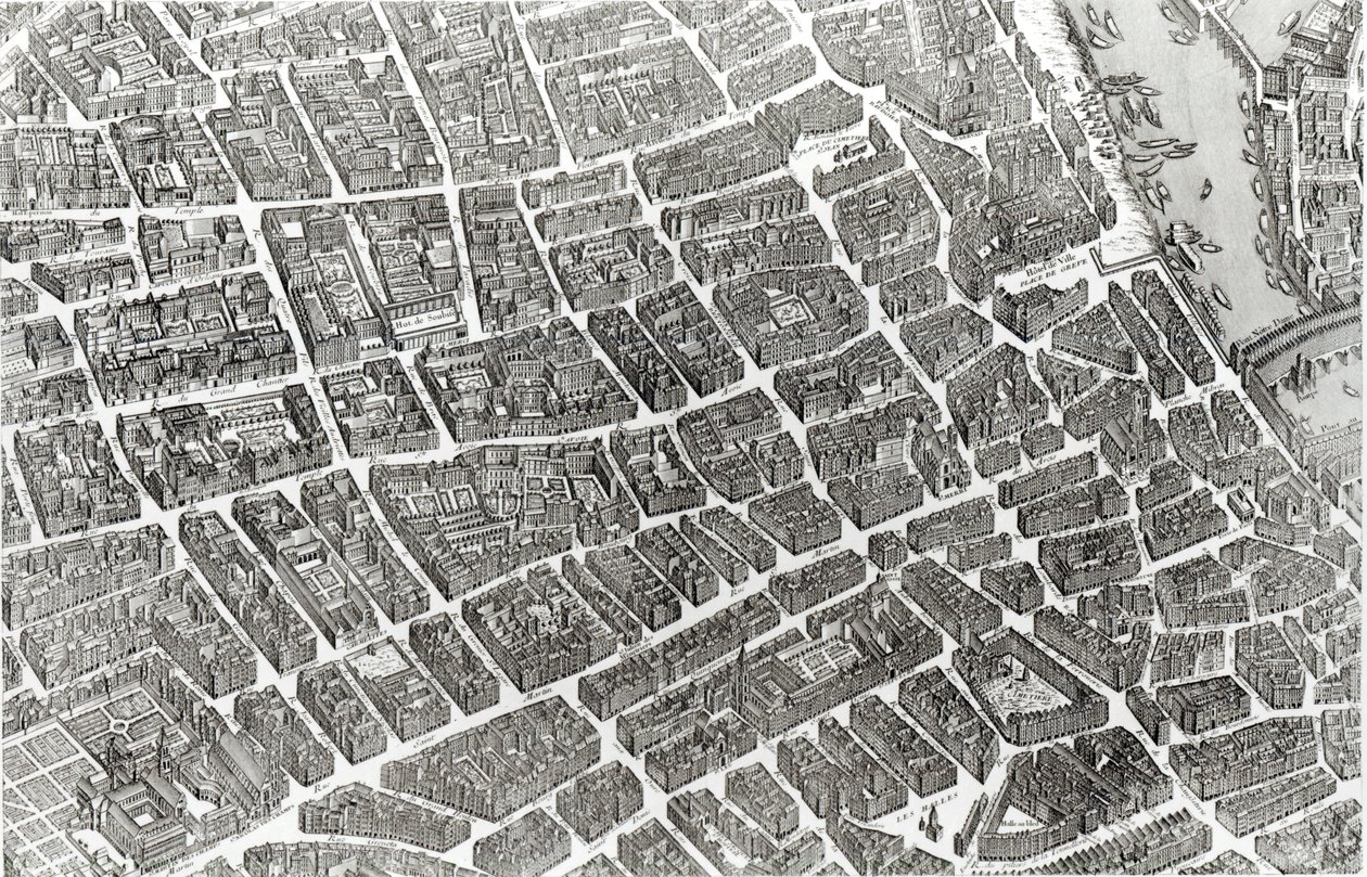 Plan av Paris, känd som 