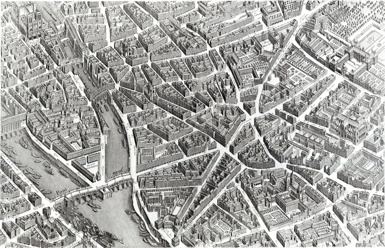 Plan av Paris, känd som 