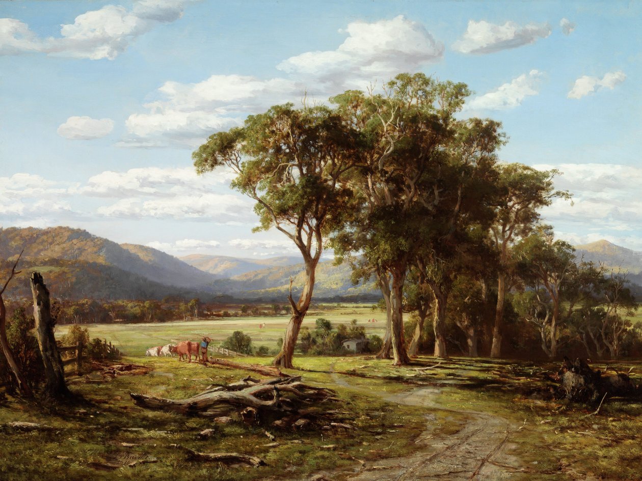 At Lilydale av Louis Buvelot