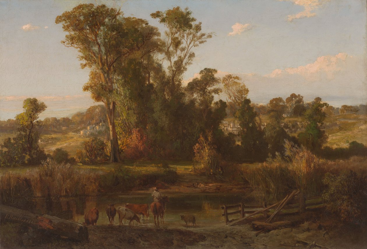 View near Heidelberg av Louis Buvelot
