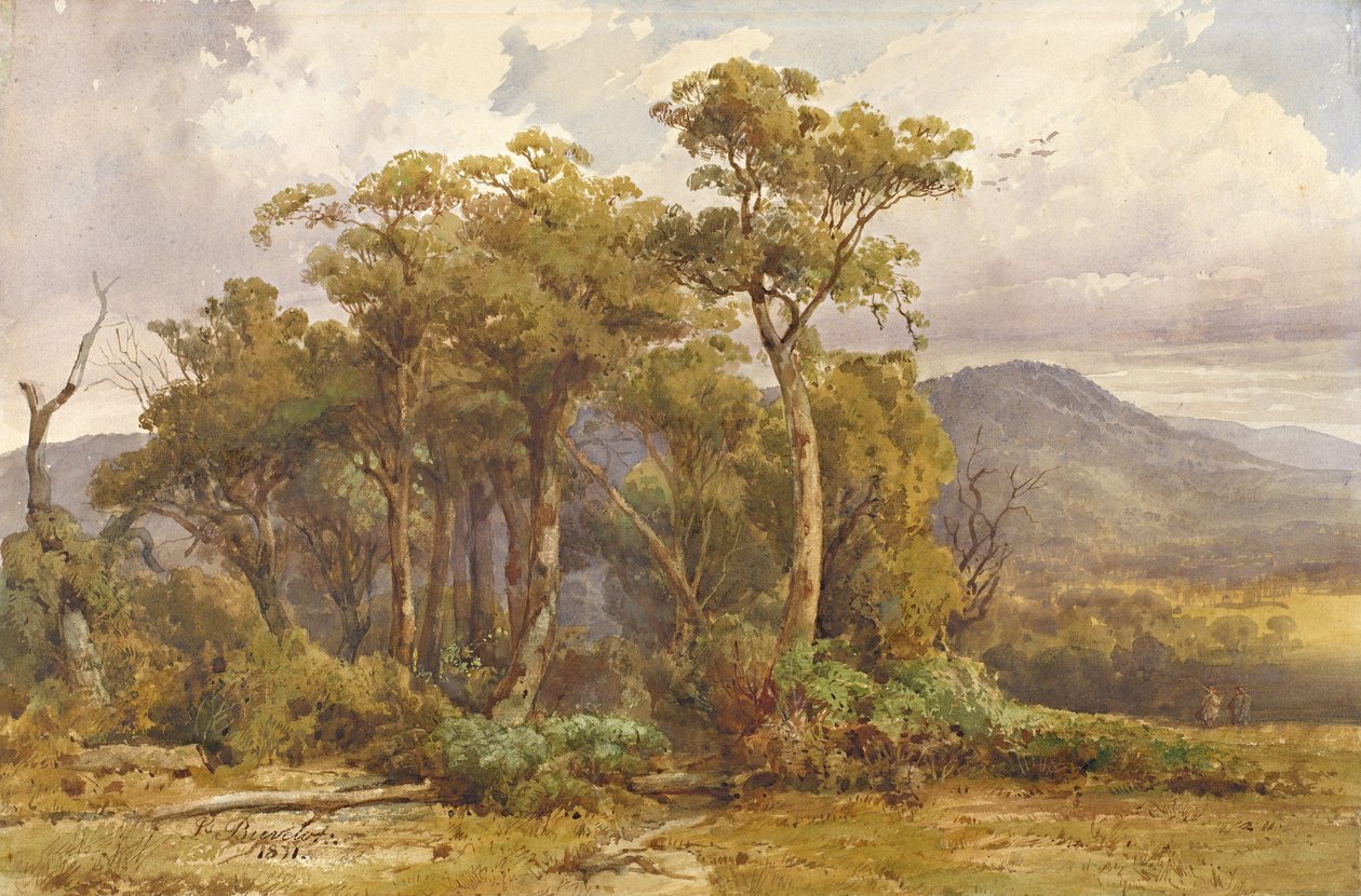 Yarra flats av Louis Buvelot