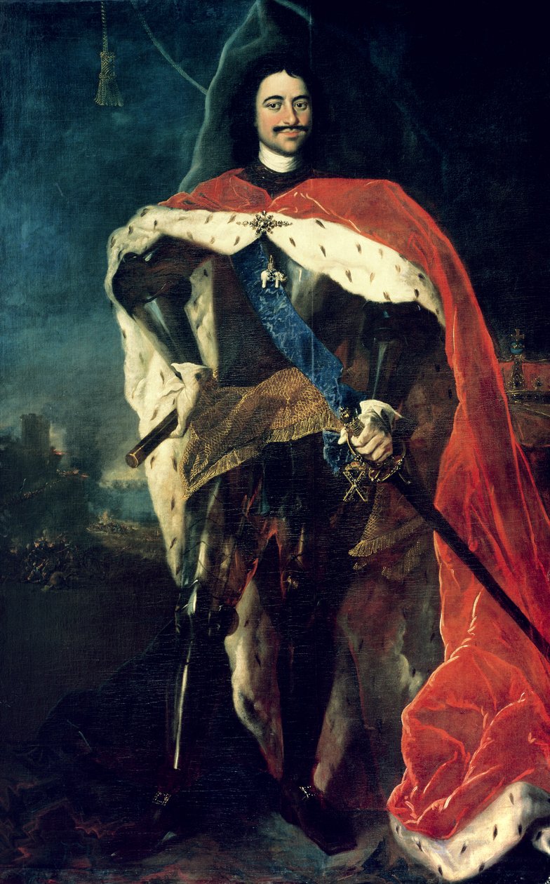 Peter den store (1672-1725) av Louis Caravaque