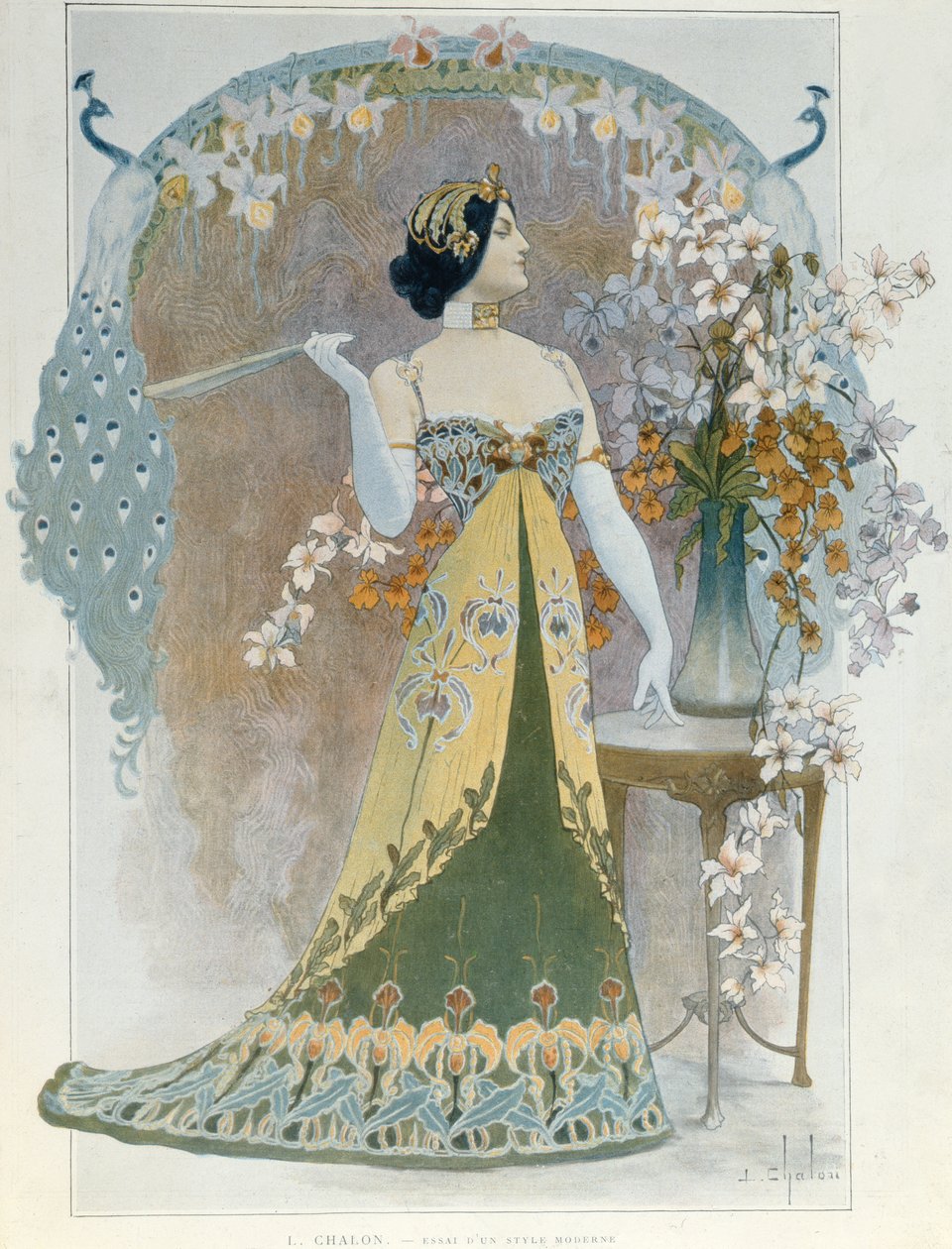 Uppsats om en modern stil, ca 1899 av Louis Chalon