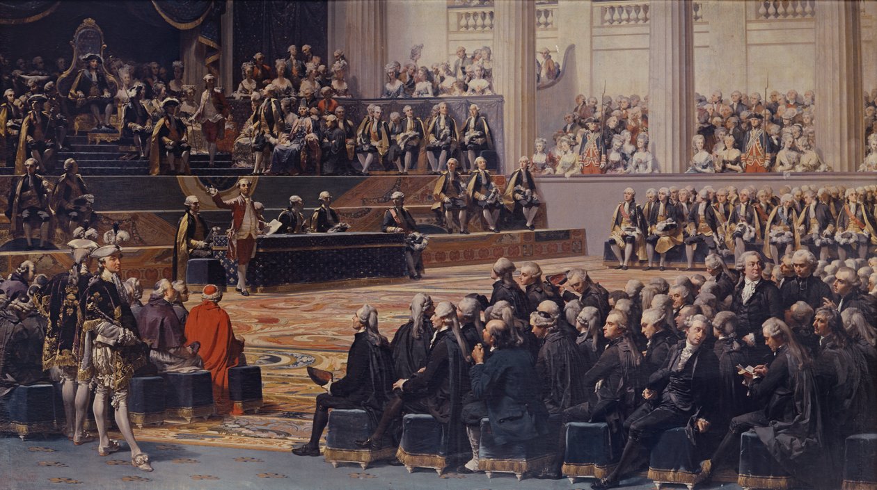 Invigning av generalständerna i Versailles den 5 maj 1789, 1839 av Louis Charles Auguste Couder