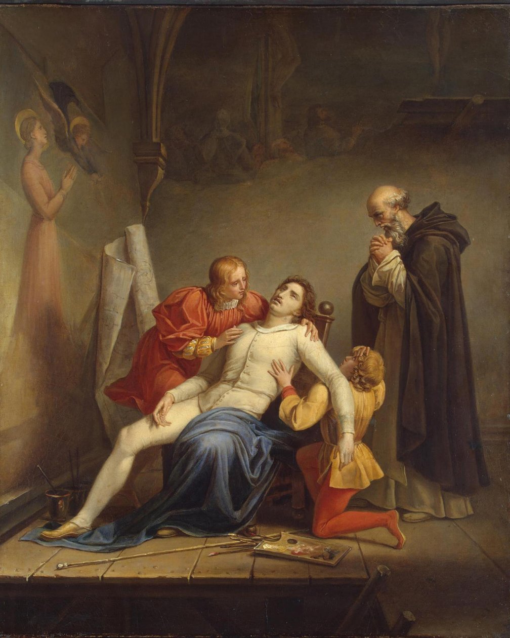 Masaccios död, ca 1817 av Louis Charles Auguste Couder