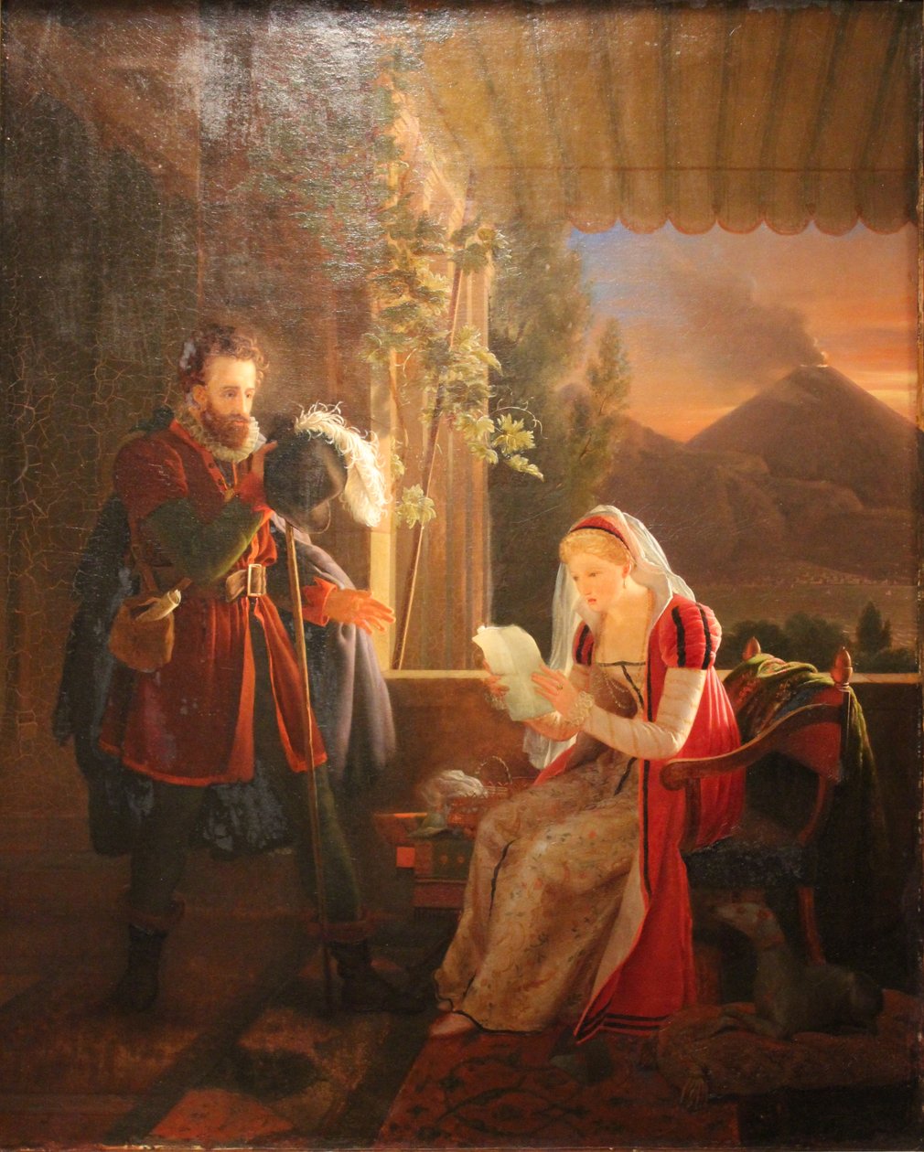 Cupen hos hans syster Cornelia i Sorrento av Louis Ducis