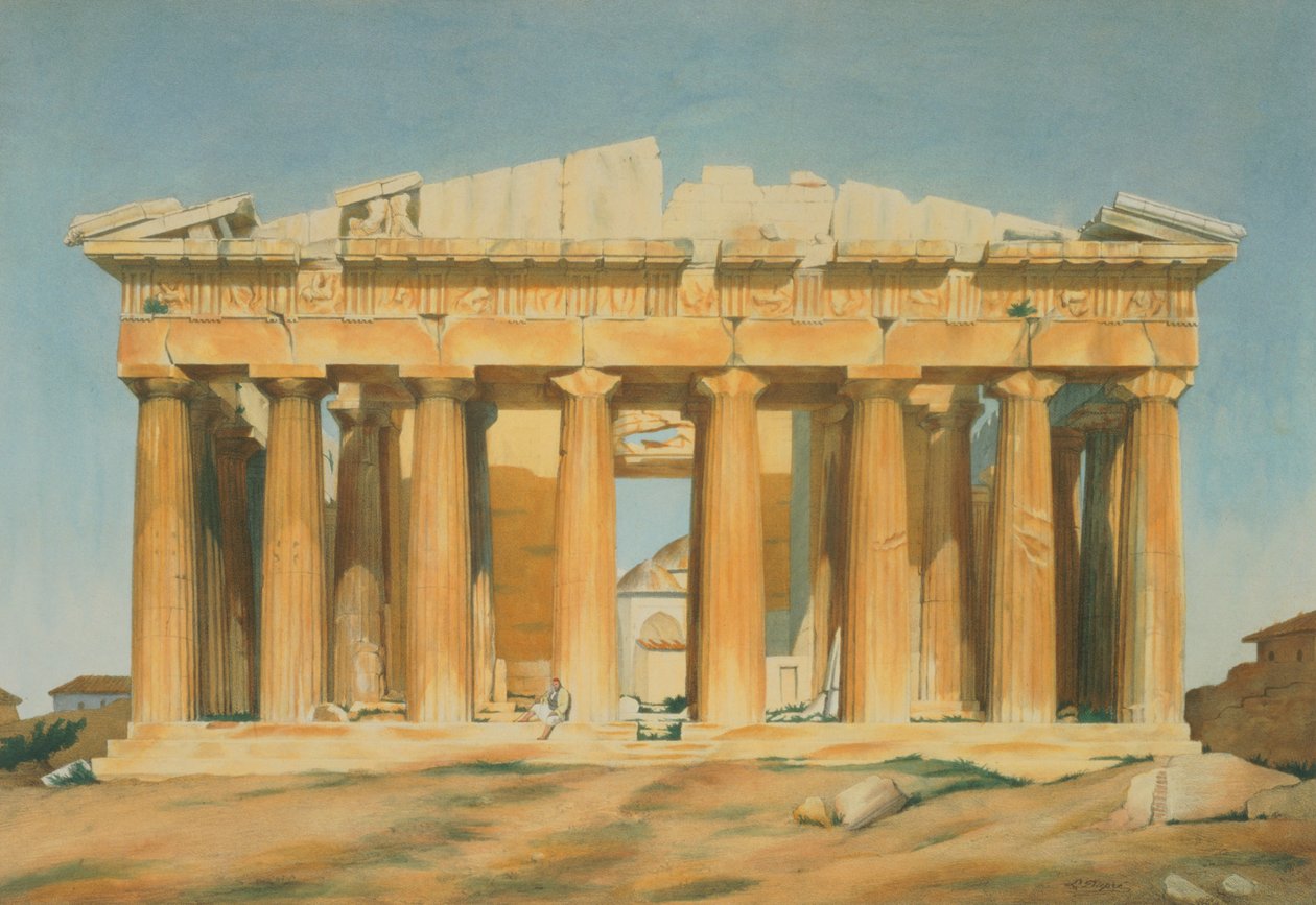Parthenon, Aten, 1810-37 av Louis Dupré