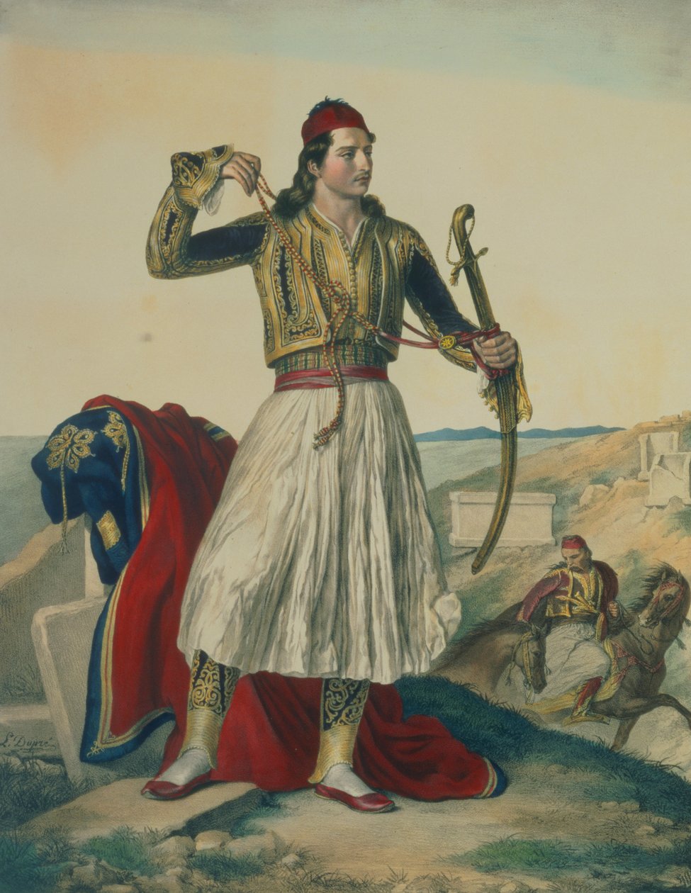 Demetrius Mavromichalis, en grekisk soldat och patriot, 1825 av Louis Dupré