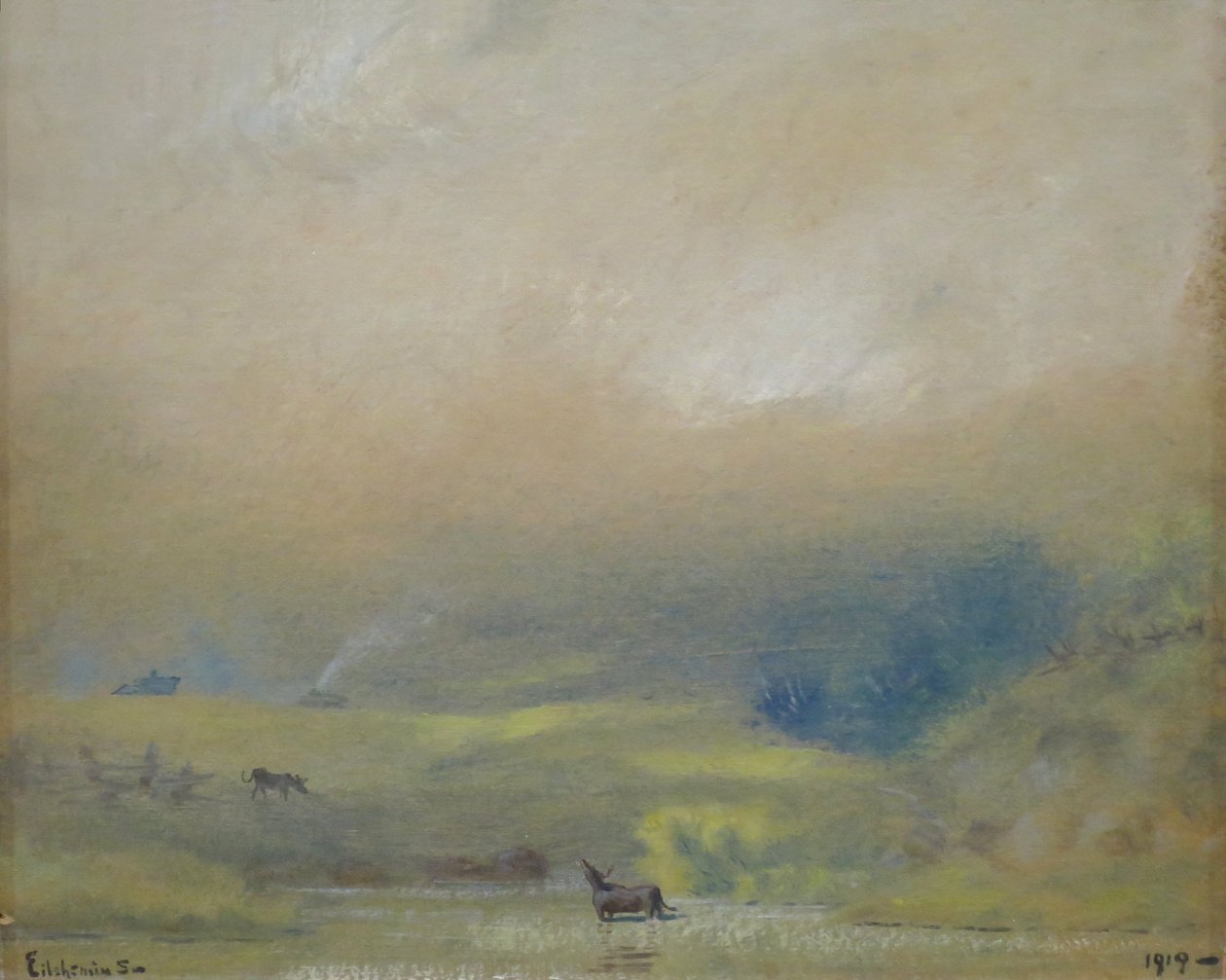 Landscape with Cows av Louis Michel Eilshemius