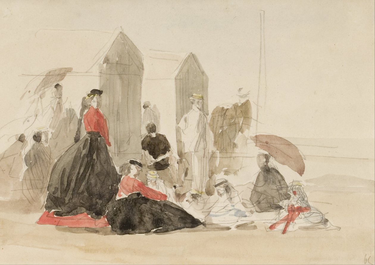 Krinoliner och stugor av Eugene Louis Boudin