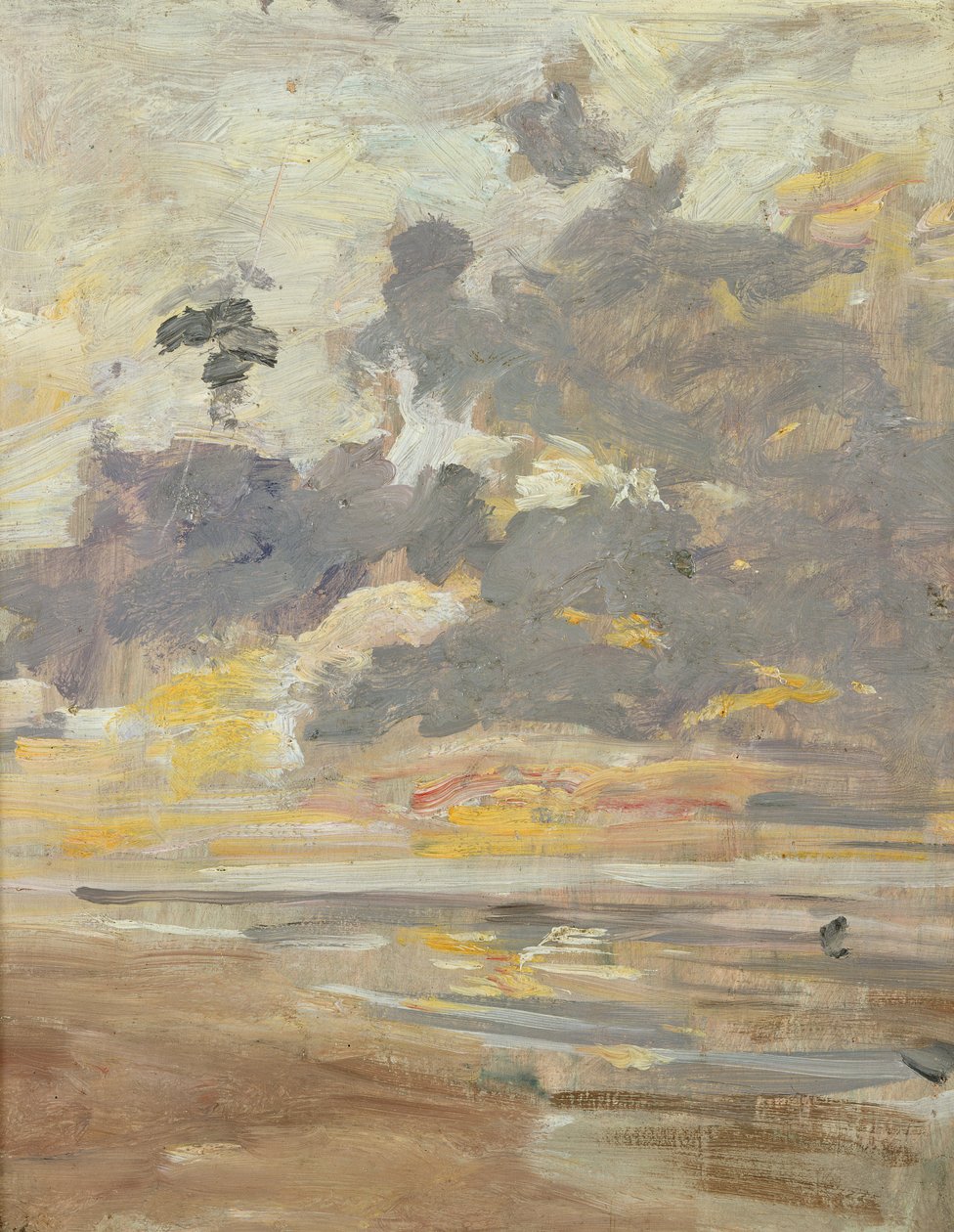 Stor himmel, c.1888-95 av Eugene Louis Boudin