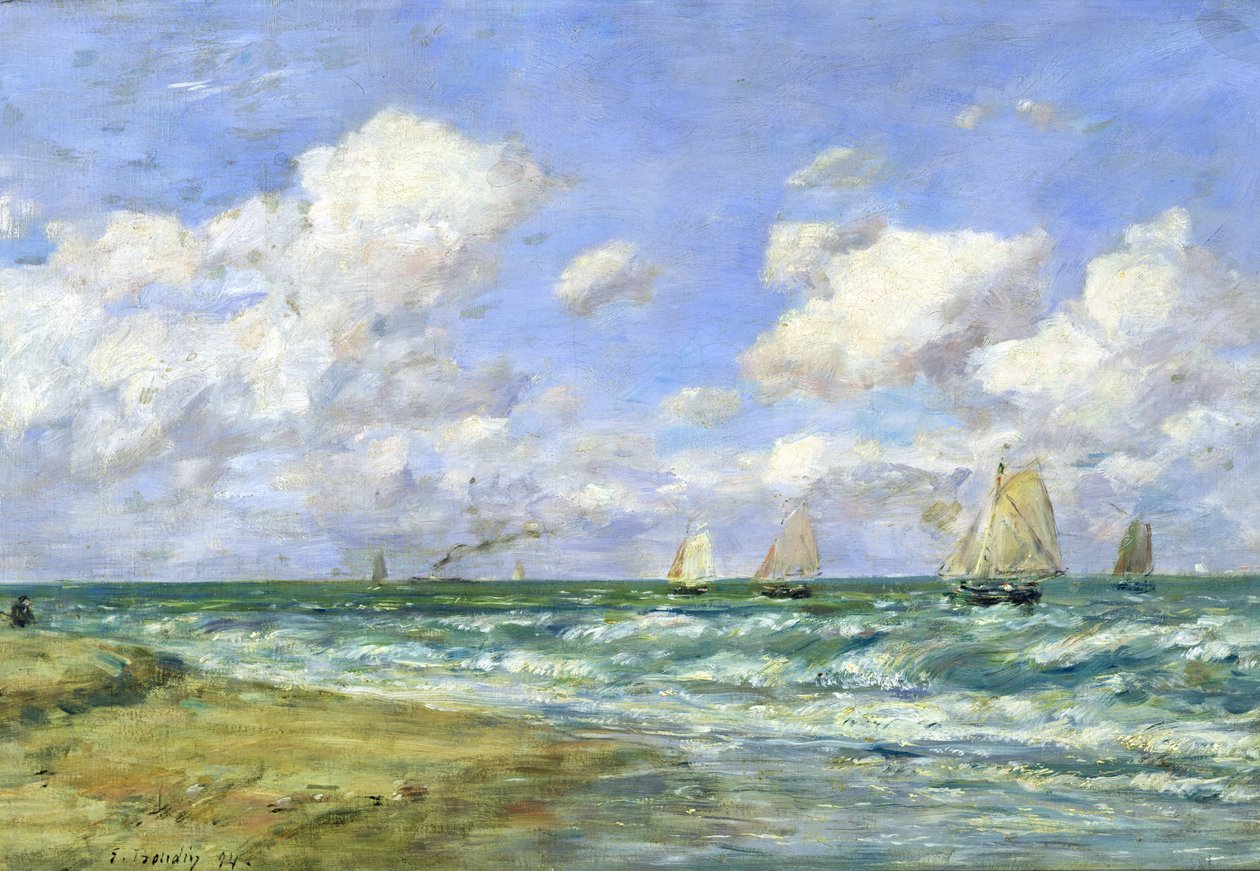 Marin scen, 1894 av Eugene Louis Boudin