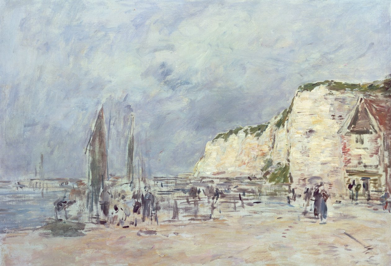 Klipporna vid Dieppe och "Petit Paris" av Eugene Louis Boudin