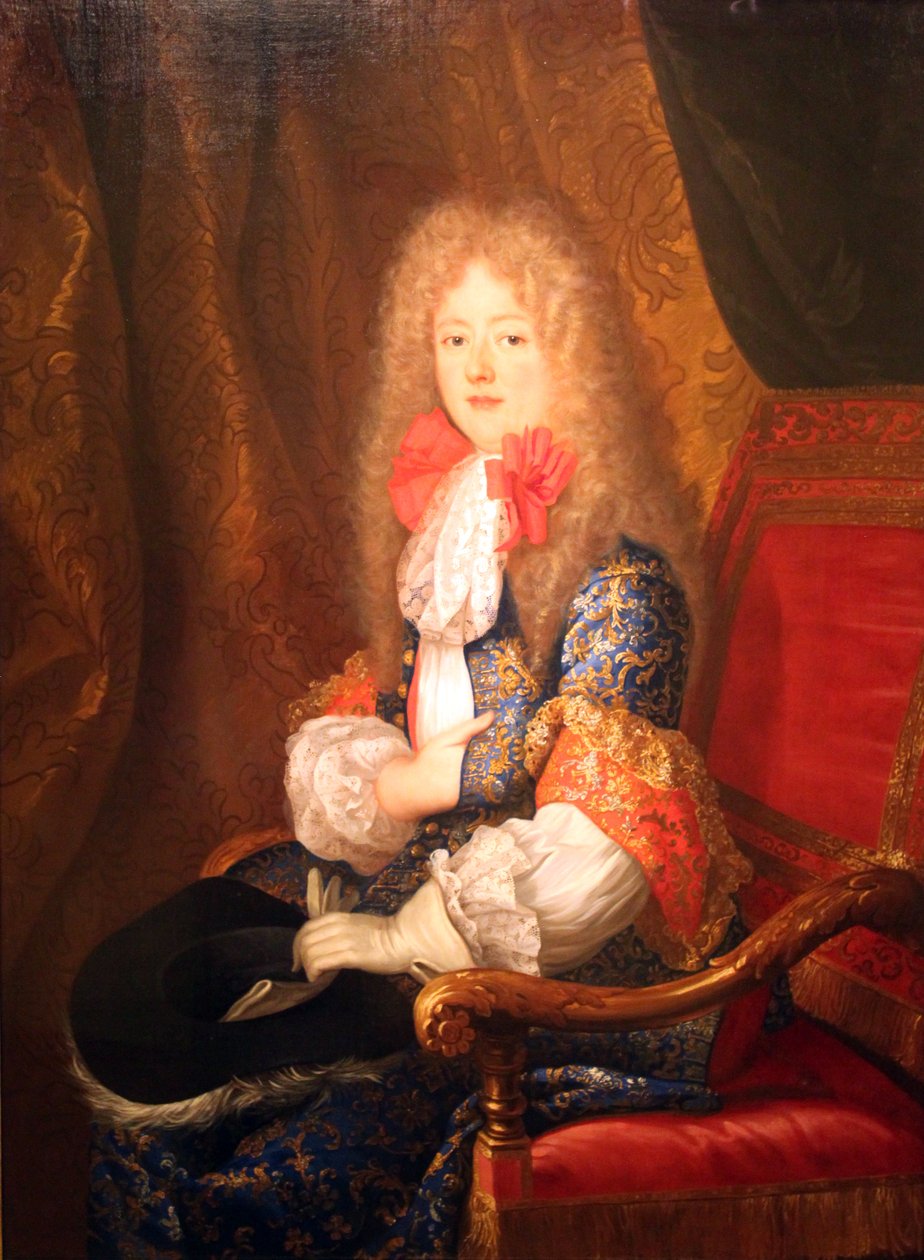 Elisabeth Charlotte av Pfalz, hertiginna av Orléans, i jaktklänning av Louis Ferdinand Elle the Younger
