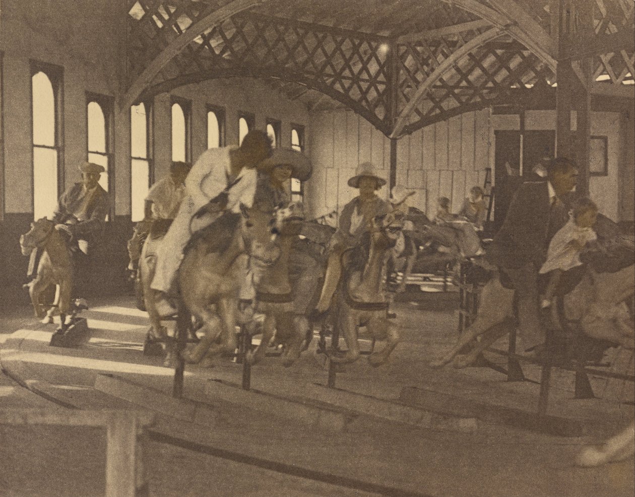 (People Riding on a Carousel) av Louis Fleckenstein