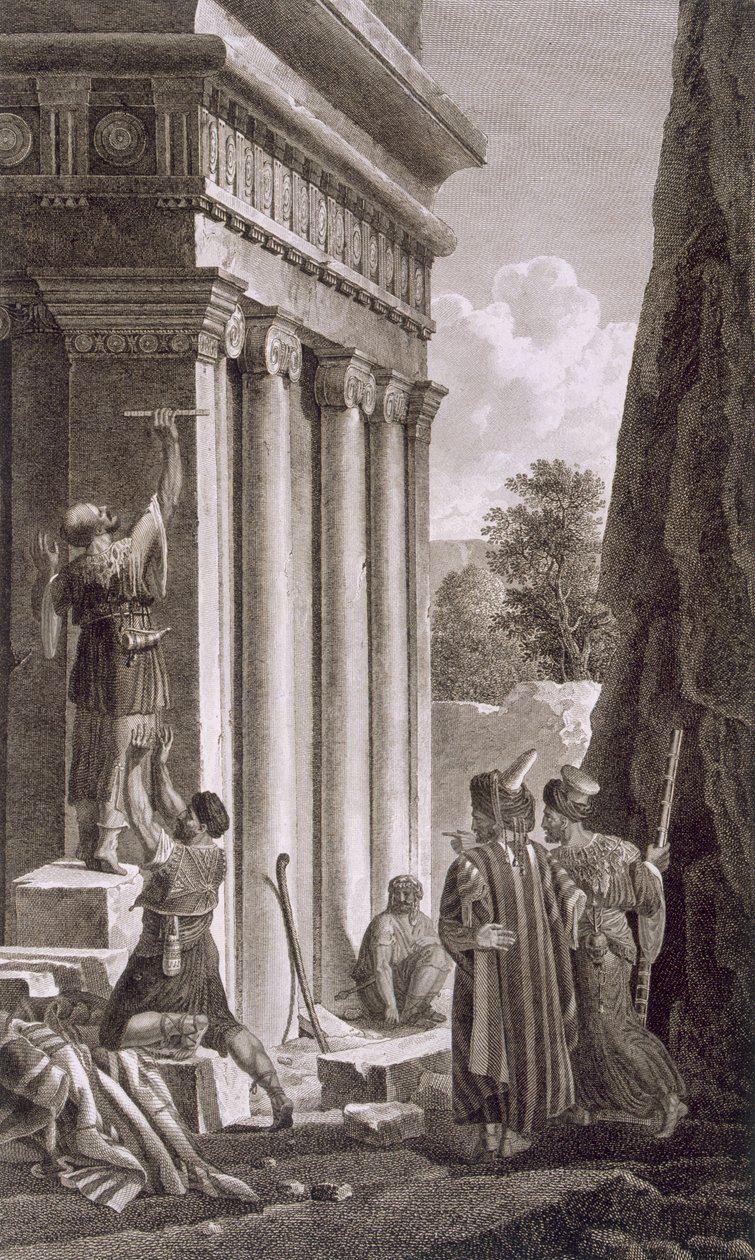 Absaloms grav, Jehosophats dal, 1799 av Louis Francois Cassas