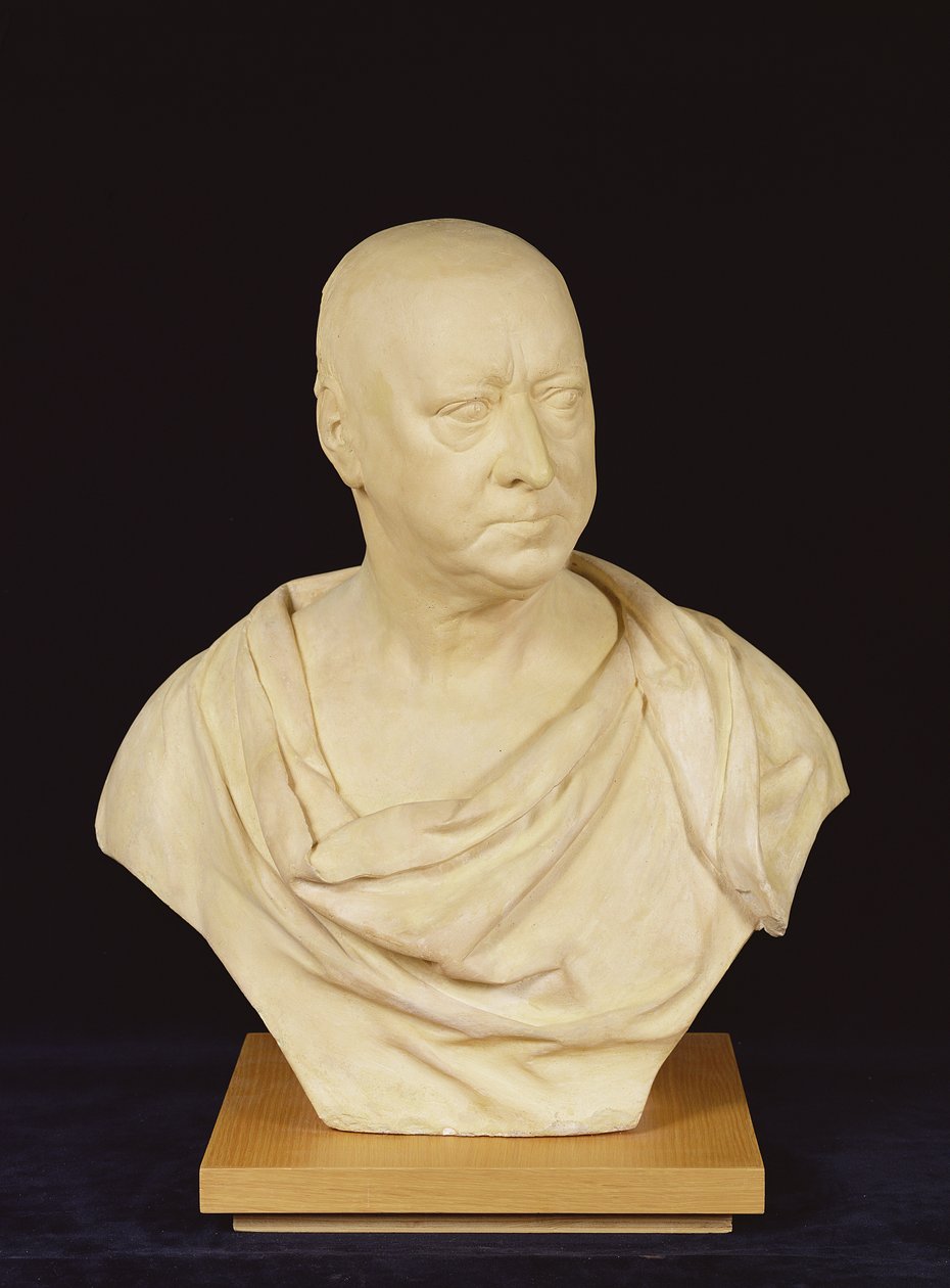 Sir Andrew Fountaine, ca 1747 (gips) av Louis Francois Roubilliac