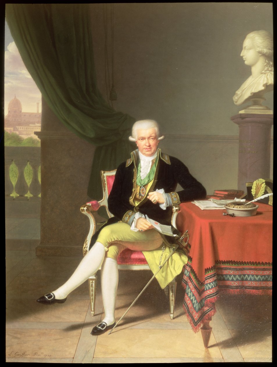 A Portrait of Johan Claes Lagersvard (1756-1863), 1799 av Louis Gauffier