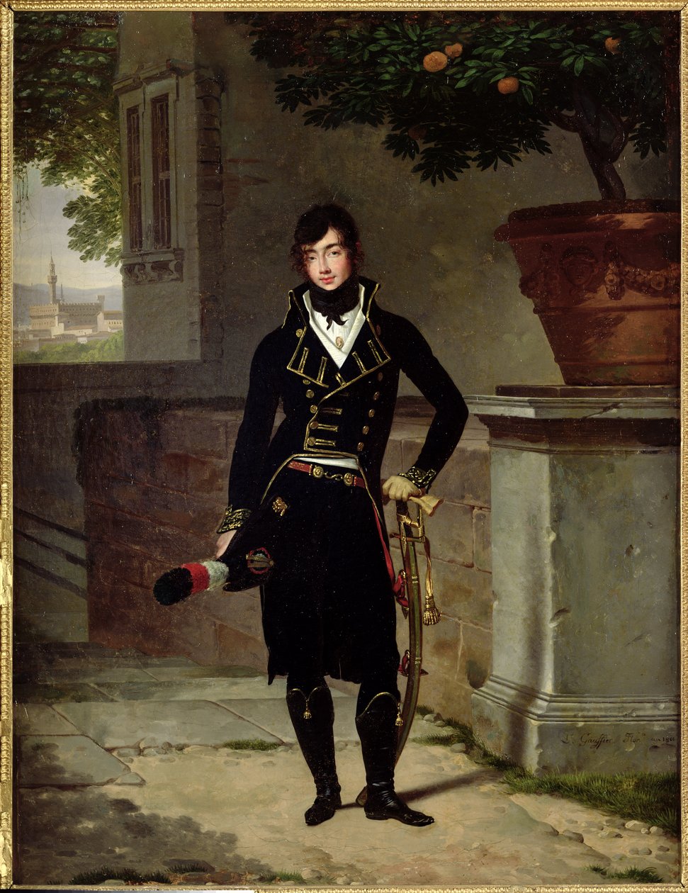 Porträtt av en officer i Cisalpina republiken, 1801 av Louis Gauffier