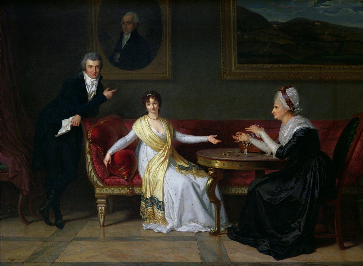 Familien Salucci, 1800 sverige av Louis Gauffier