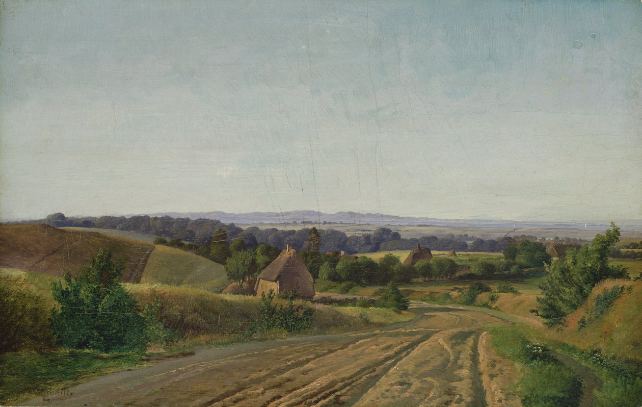 Landskap vid Esrom på Själland, 1834 av Louis Gurlitt