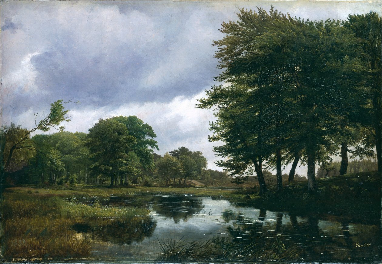 Landskap i Silkeborg, 1833 av Louis Gurlitt