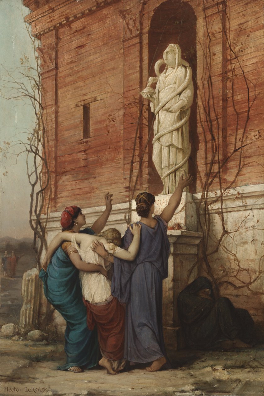 Åkallan till gudinnan Hygieia, 1862 av Louis Hector Leroux