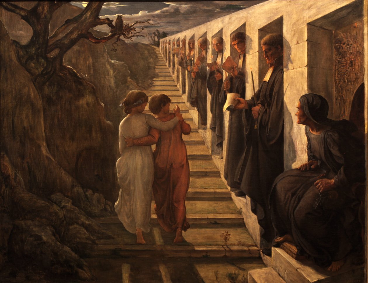 Poem of the Soul - Bad path av Louis Janmot