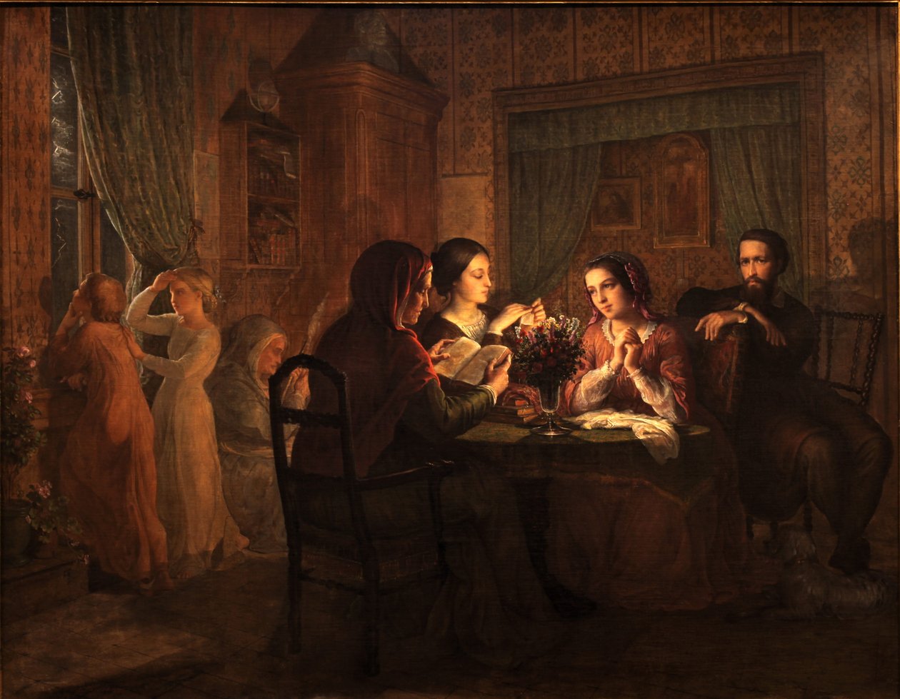 Poem of the Soul - Fatherly roof av Louis Janmot
