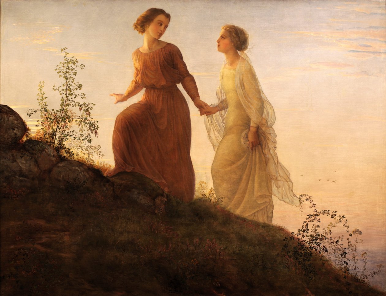 Poem of the Soul - On the mountain av Louis Janmot