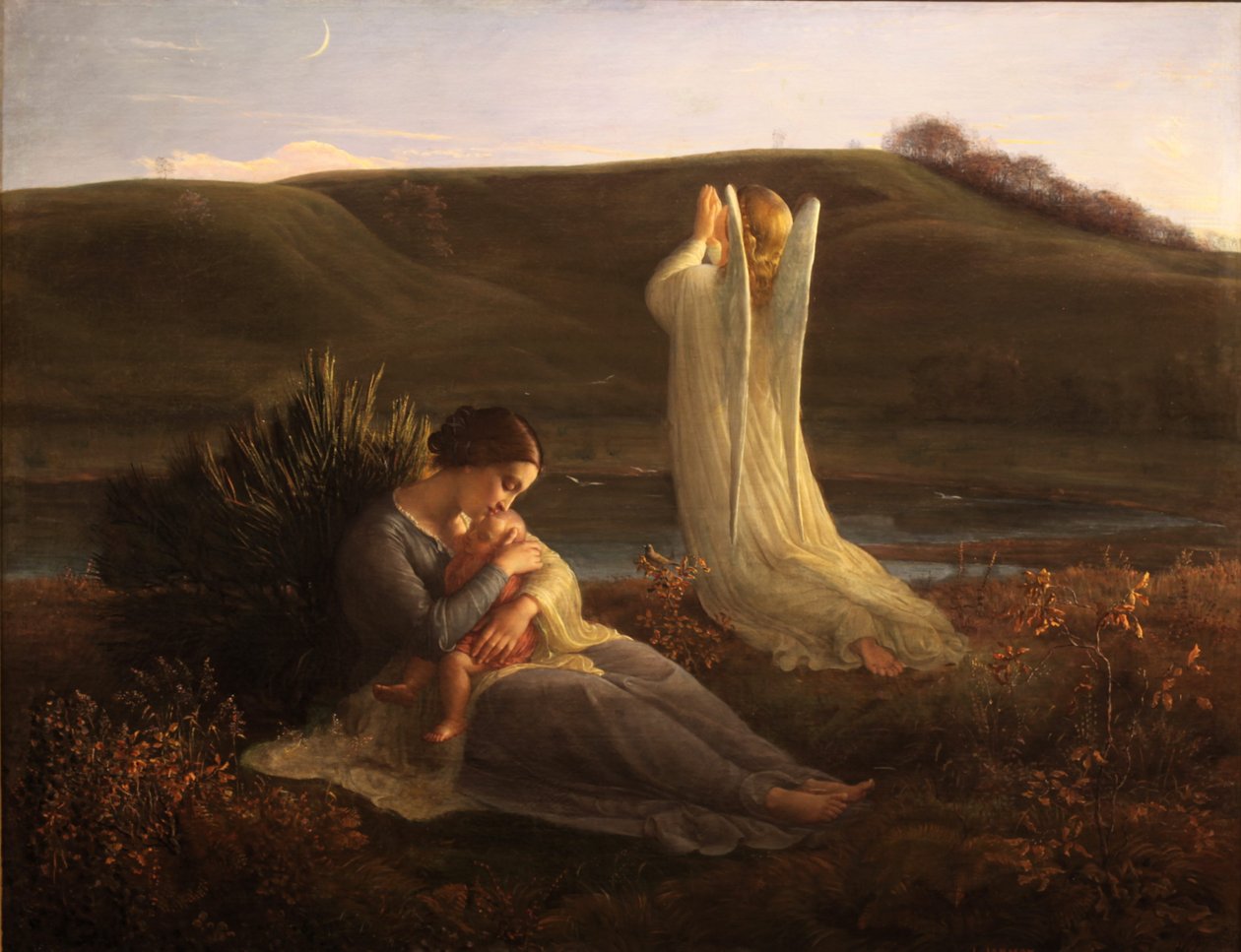Poem of the Soul - The Angel and the Mother av Louis Janmot