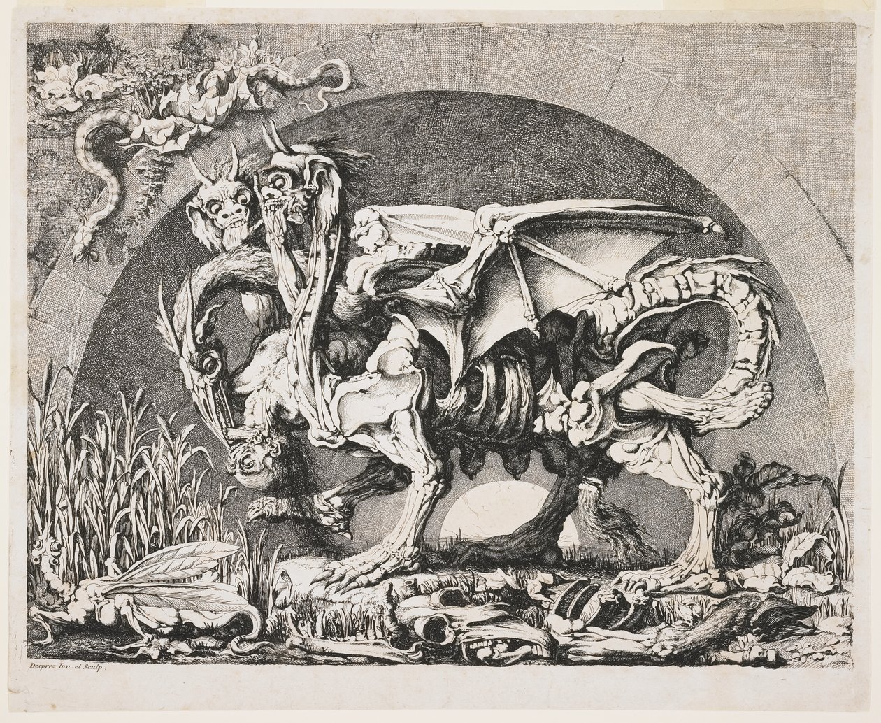 Chimären, ca 1778-1780 av Louis Jean Desprez