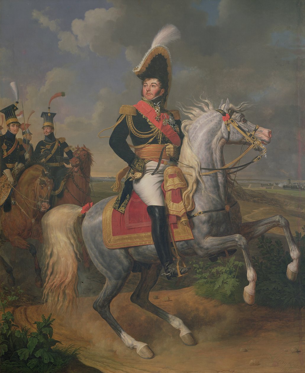 Ridsporträtt av general Jean Rapp (1771-1821) 1816 av Louis Jean François Lagrenée