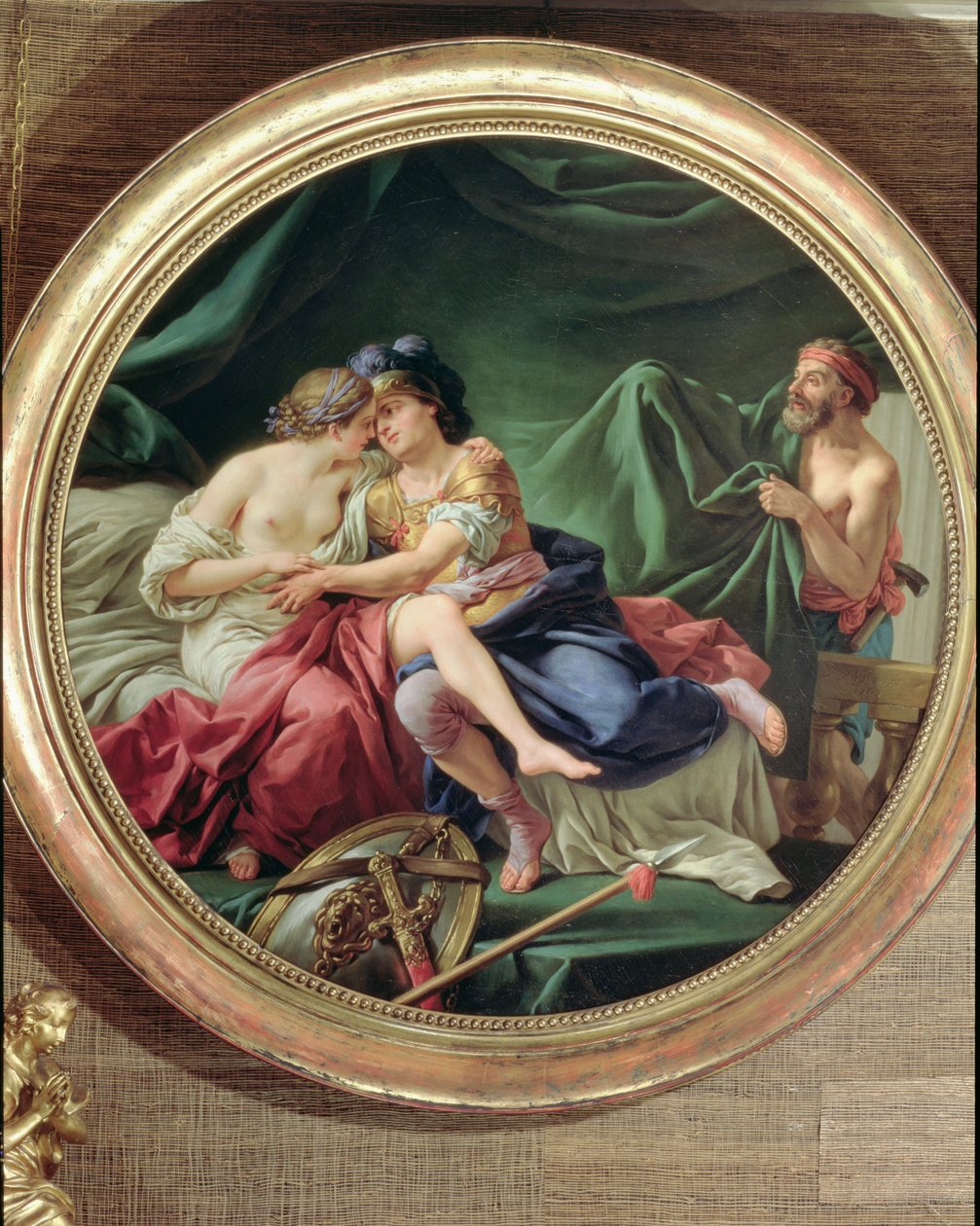 Mars och Venus överraskade av Vulcan, 1768 av Louis Jean François Lagrenée