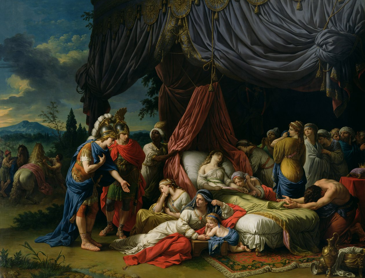 Darius III:s frus död (399-330 f.Kr.) 1785 av Louis Jean François Lagrenée