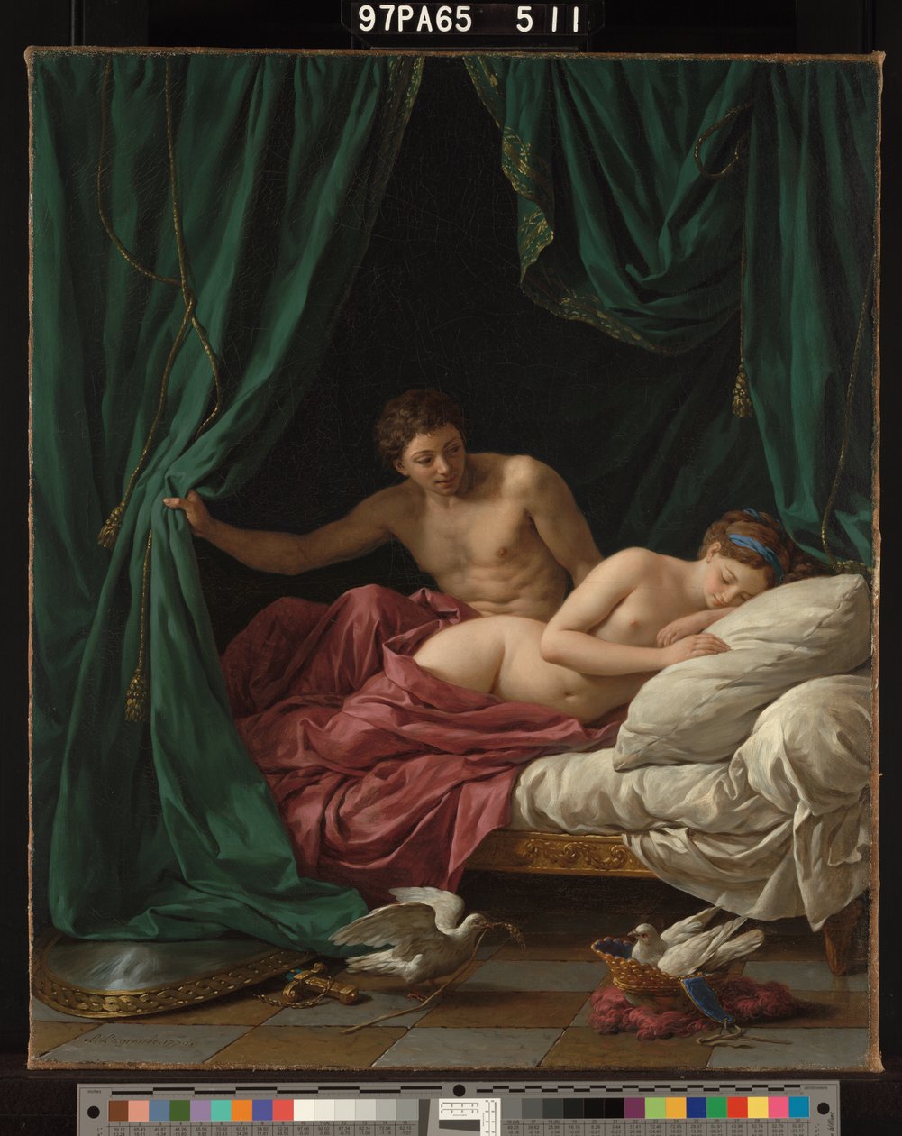Mars and Venus, Allegory of Peace av Louis Jean François Lagrenée
