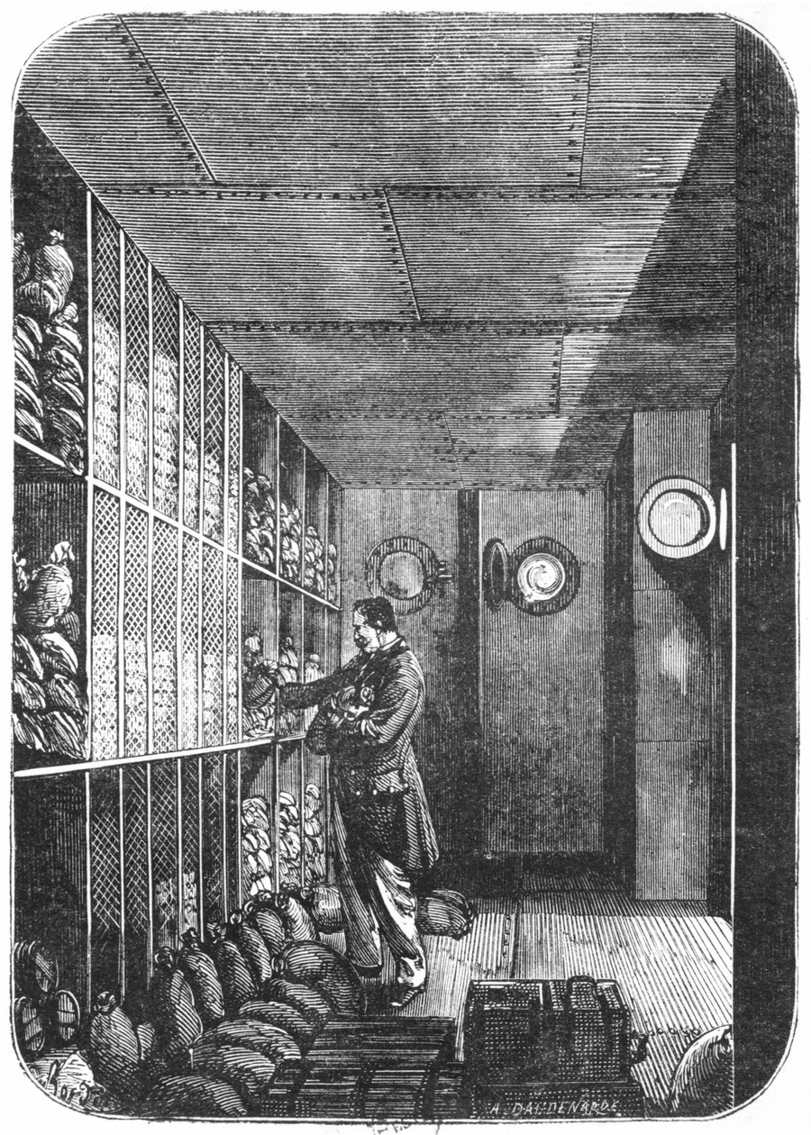 Pengeskabe i Bank of France i Paris, 1897 swed av Louis Joseph Amedee Daudenarde