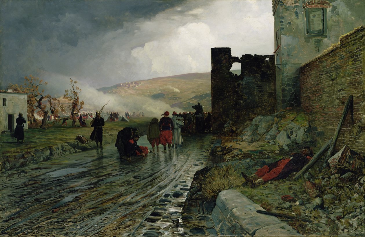 Transport av fångar efter intagandet av Metz 1870, 1872 av Louis Kolitz
