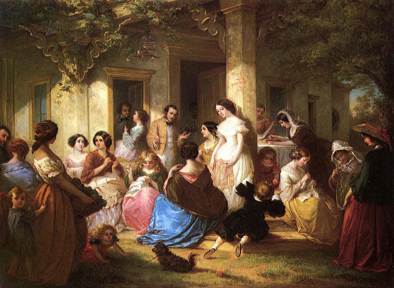 Ett syparti, 1857 av Louis Lang