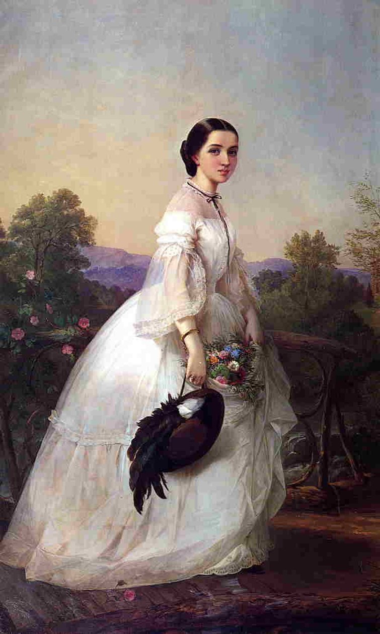 Den svenska sångerskan Jenny Lind, ca 1852 av Louis Lang